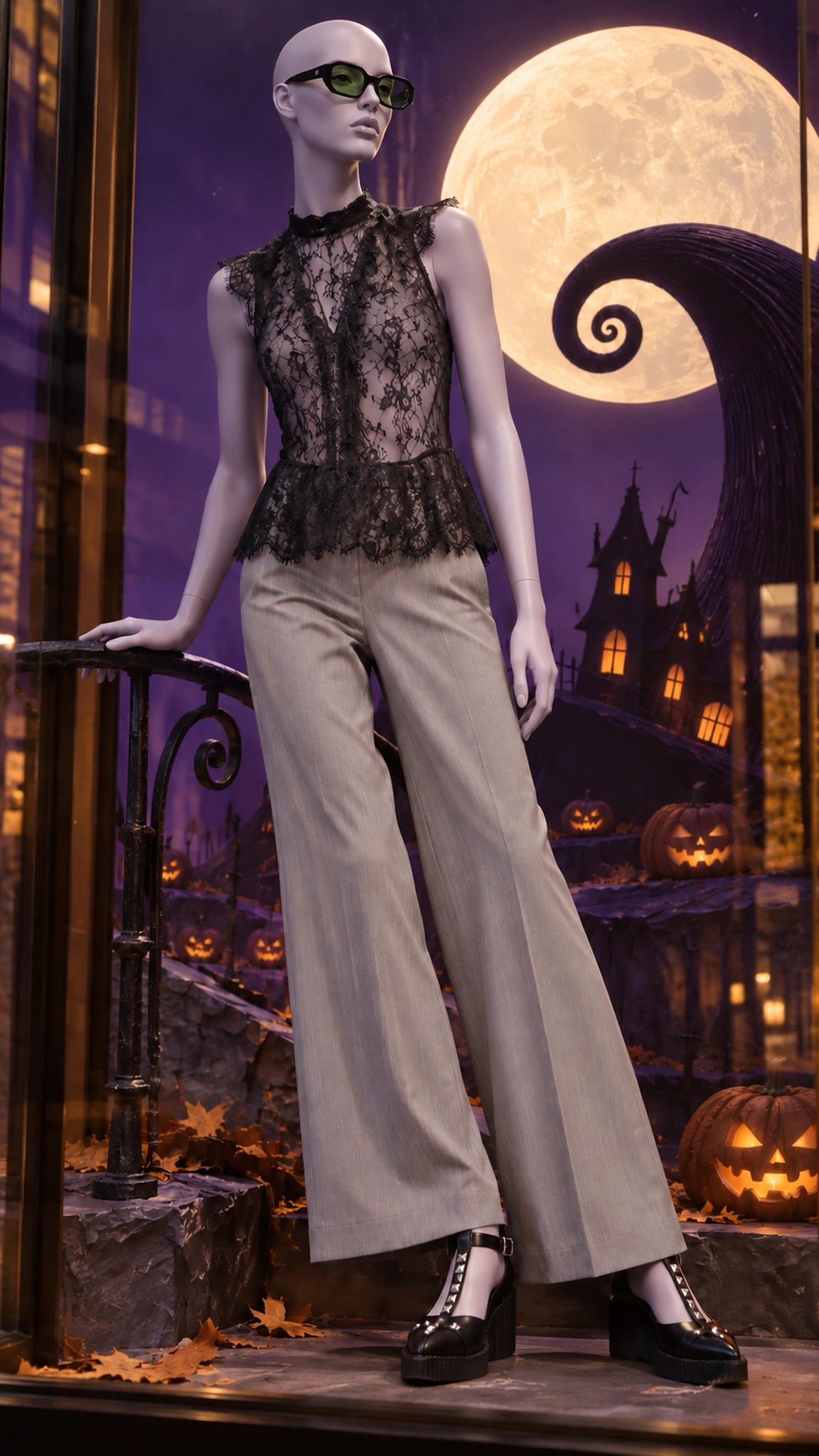 Midnight in Halloween Town — shop window