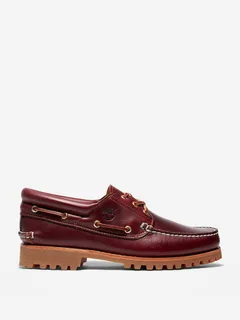 Timberland Authentic 3-Eye Lug Handsewn Boat Shoe - Burgundy