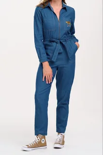 Anwen Jumpsuit - Mid Blue Denim