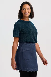 Ada Sparkly Knitted Top - Teal