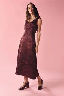 Nina Embossed Slip Dress