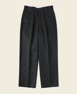 1970s Straight-Leg Work Pants - Black