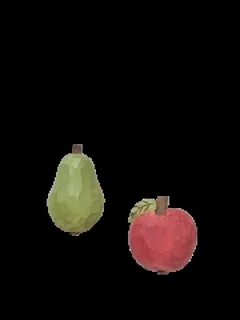Pear & Apple Hand-Carved Hooks Gift Set