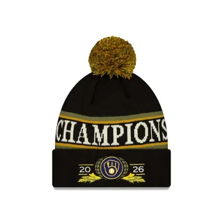 Milwaukee Brewers 2026 World Series Champions Pom Knit Hat