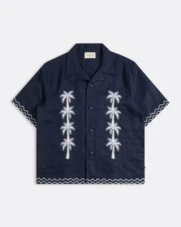 Veloso Palm Appliqué Shirt