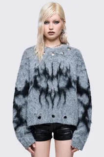 Bad Heart Grey Sweater