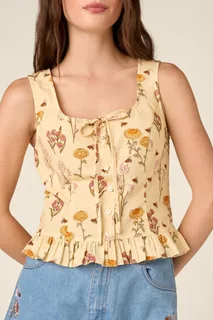 Native Bee & Flora Corset Top