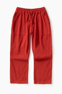 Fine Cord Chef Pants - Red