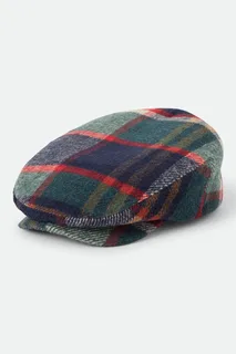 Hooligan Flat Cap - Navy/Green/Red/Cream