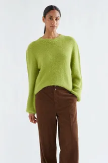 Jersey punto con textura verde