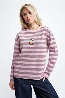 Miffy x Daisy St. Long Sleeve Stripe Top