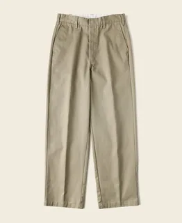 1970s Straight-Leg Work Pants - Khaki