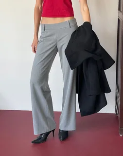 Ponirah Trouser in Tailoring Pinstripe Grey